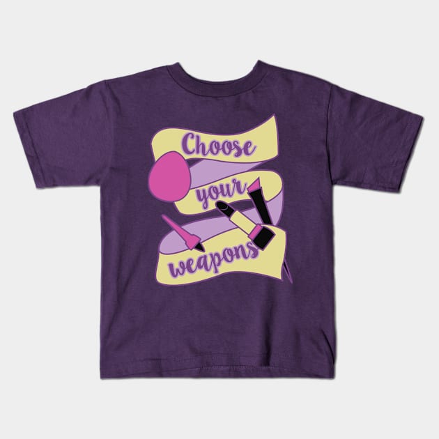 Choose your weapons Kids T-Shirt by TeeAgromenaguer